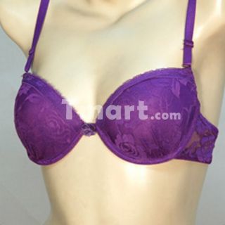New 6 Mamia BR9571L Demi Cup Lace Lightly Padded Cheap Bras 40C 
