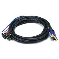 Product Image for 12ft VGA to 3 RCA Component Video Cable (HD15   3 