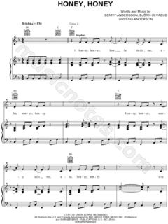 Image of Benny Andersson   Honey, Honey Sheet Music   Download 