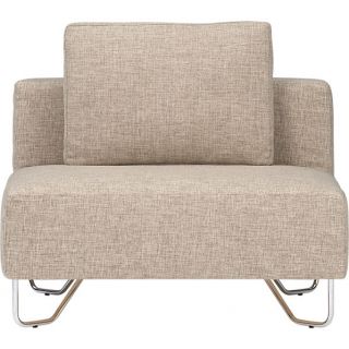 lotus natural armless chair in chairs  CB2