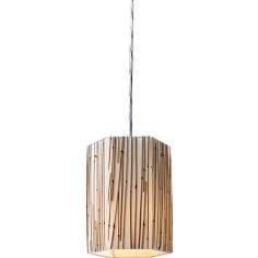 Modern Organics Collection Bamboo Stems Mini Pendant Light
