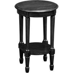 Favorite Finds Slate Finish Round Fluted Table