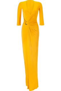 Roberto Cavalli Sunflower Draped Dress  Damen  Kleider  STYLEBOP 