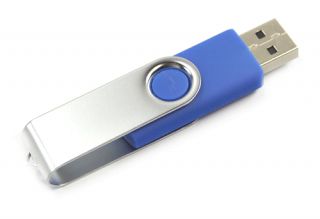 16GB Rotate USB Flash Drive Blue   Tmart