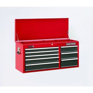 Craftsman 40 Wide 8 Drawer Ball Bearing Tool Chest   Red/Black 