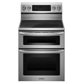 KitchenAid 30 Double Oven Freestanding Electric Range   Outlet