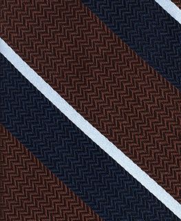 Chevroned Wide Stripe Tie   Brooks Brothers