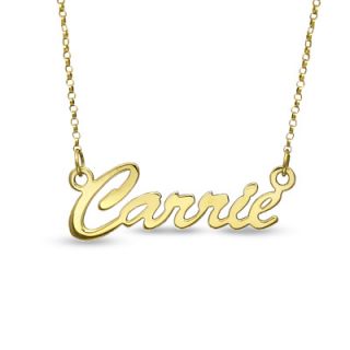 18K Gold Plate Script Name Necklace (12 Letters)   View All 