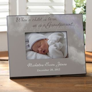 8720   A Grandparent Is Born Personalized Frame 