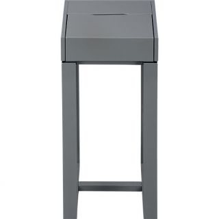 torino grey side table in accent tables  CB2