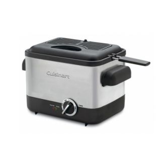 Cuisinart Compact Stainless Steel Deep Fryer at Brookstone—Buy Now