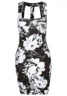 Motel CAROLINE   Jerseykleid   floral black/white CHF 65.00 