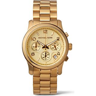MK5055 Gold plated chronograph watch   MICHAEL KORS   Designer 