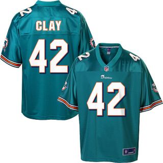 Mens Pro Line Miami Dolphins Charles Clay Team Color Jersey    