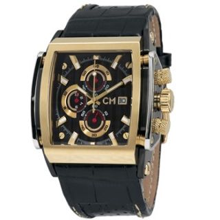 Carlo Monti Mens Black/Gold Bergamo Chronograph Watch