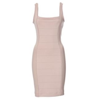 French Connection Pink Bodycon Panelled Dress