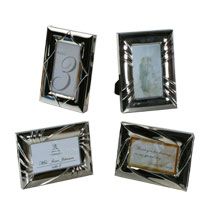 Home Party Supplies Wedding & Bridal Shower Mini Silver Toned Frames