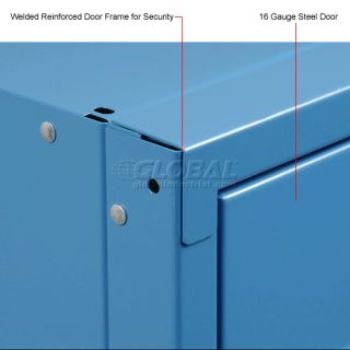 Blue Single Tier Edsal Personnel Locker One Wide At Globalindustrial 