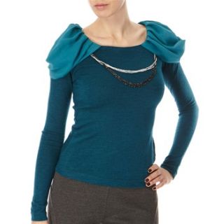 Almost Famous Turquoise Necklace Top