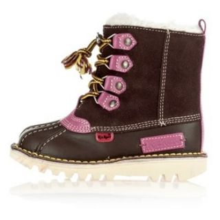 Kickers Brown/Pink Kick Nanuq Boots