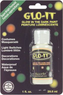 Glo It Glow In The Dark Paint 1 Ounce