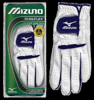 NEW Mizuno DualFlex Golf Gloves   Packs of Two (2) in Mens Left Hand 