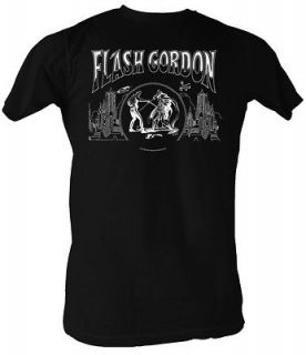Flash Gordon T Shirt   Jack Flash Adult Black Tee Shirt
