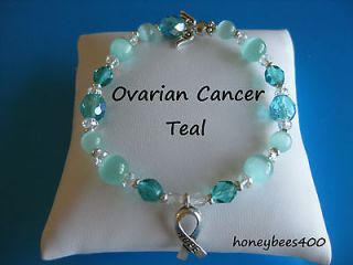 Ovarian Cancer Survivor Glass Bead Bracelet ******