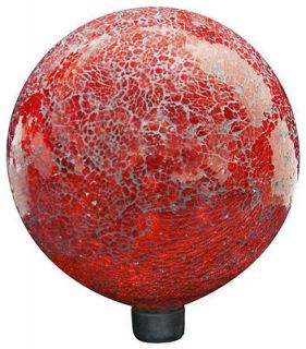 red gazing ball in Home & Garden