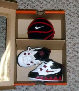 Nike Flight Hops Gift Pack Crib Shoes NIB White/Black/Re​d Various 