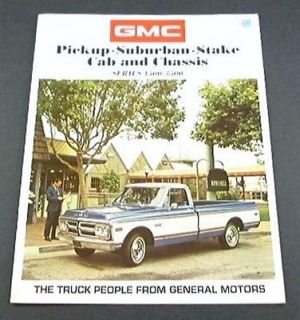 1971 71 GMC PICKUP Truck BROCHURE 1500 2500 Suburban