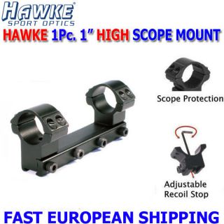 HAWKE 1 Pc HIGH SCOPE MOUNT 1 9 11mm NEW AIR RIFLE (HUNTING & TARGET 