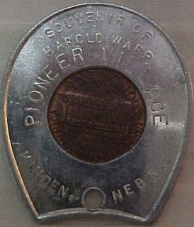   Encased Memorial Cent Penny Pioneer Village Minden Nebraska Nebr. NE