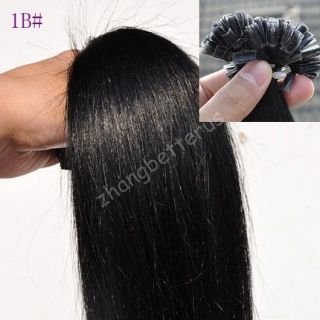 High Quality 100s Pre Bonded NAIL U Tip Remy Human Hair Extensions Any 