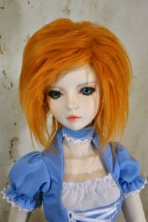 Copper faux fur wig forSD Dollfie Dream of Doll Elfdoll Souldoll BJD 