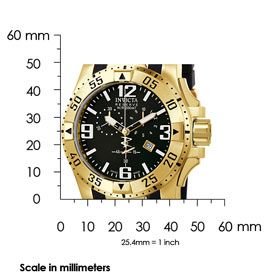 Invicta 6268 Watches,Mens Reserve Chronograph Black Rubber, Mens 