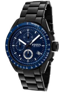 Fossil CH2692 Watches,Mens Decker Chronograph Navy Blue Dial Black 