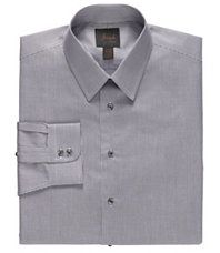 New Joseph Spread Collar Slim Fit Twill Microcheck Dress Shirt