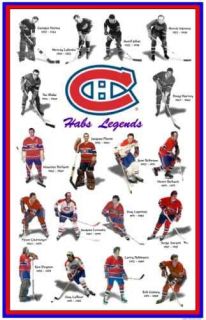 Montreal Canadiens HABS LEGENDS poster dryden richard lafleur morenz 