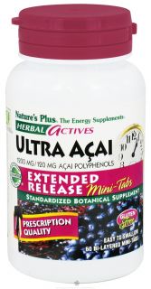 Natures Plus   Herbal Actives Ultra Acai Extended Release Mini Tabs 