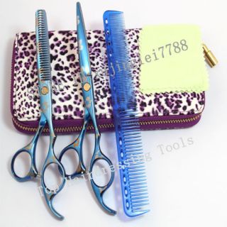 professional Hair dressing Barber thinning Scissors shears set 6.0 