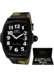 Invicta 1026 Watches,Mens Lupah Black Dial Green Camouflage Genuine 