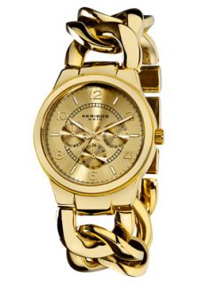 Relojes de AK531YG de Akribos XXIV,Metal femenino Twist cadena dorado 
