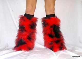   Furries Fluffy Boot Covers Furry legwarmers Go Go Snooki Fuzzy Fluffie