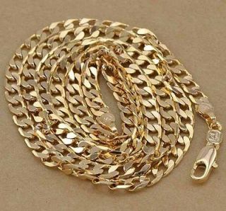 Classy 9K Real Solid Gold Filled Mens/Unisex Chain Necklace 22,#W128