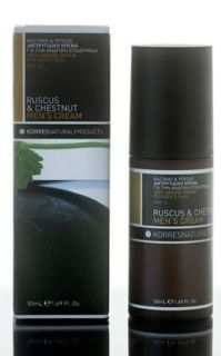 Korres Ruscus & Chestnut Anti Ageing Cream for Mens Skin SPF 15 50ml 