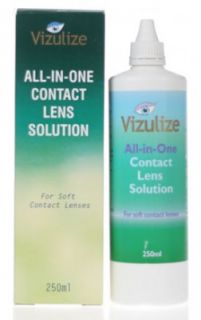 Vizulize All In One Contact Lens Solution 250ml   Free Delivery 