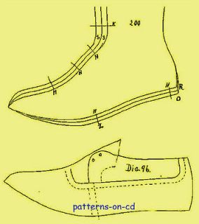Leatherworking Victorian Boots Shoes making Patterns cd