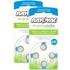 Rayovac Size 675 Hearing Aid Batteries Blue ~ Mercury Free
