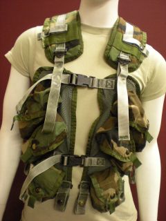 ENHANCED TACTICAL LOAD BEARING VEST *US Army Surplus* WOODLAND CAMO